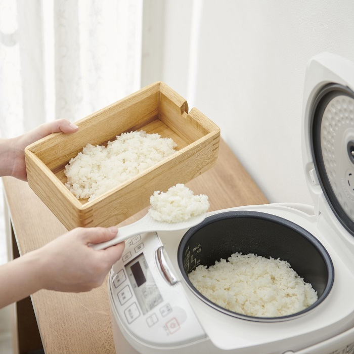 kirisai ごはん おひつ 桐製 桐のレンジでお櫃 しゃもじ付き OSG-2 オスマック 日本製