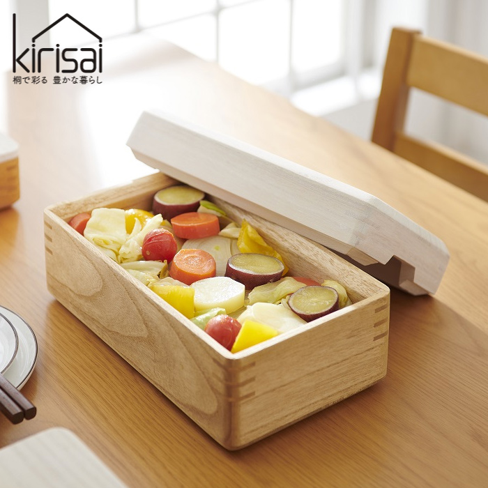 kirisai 蒸し鉢 桐製 桐のレンジでむし鉢 スノコ付き OSM-1 オスマック 日本製