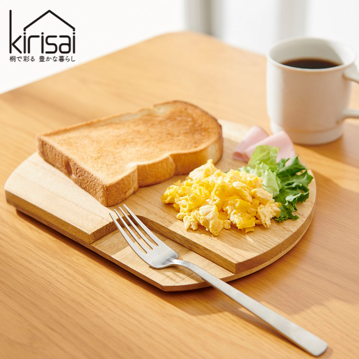 kirisai お皿 まな板 桐製 桐のカッティングプレート 丸 OSPL-1 オスマック 日本製