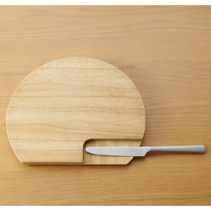 kirisai お皿 まな板 桐製 桐のカッティングプレート 丸 OSPL-1 オスマック 日本製