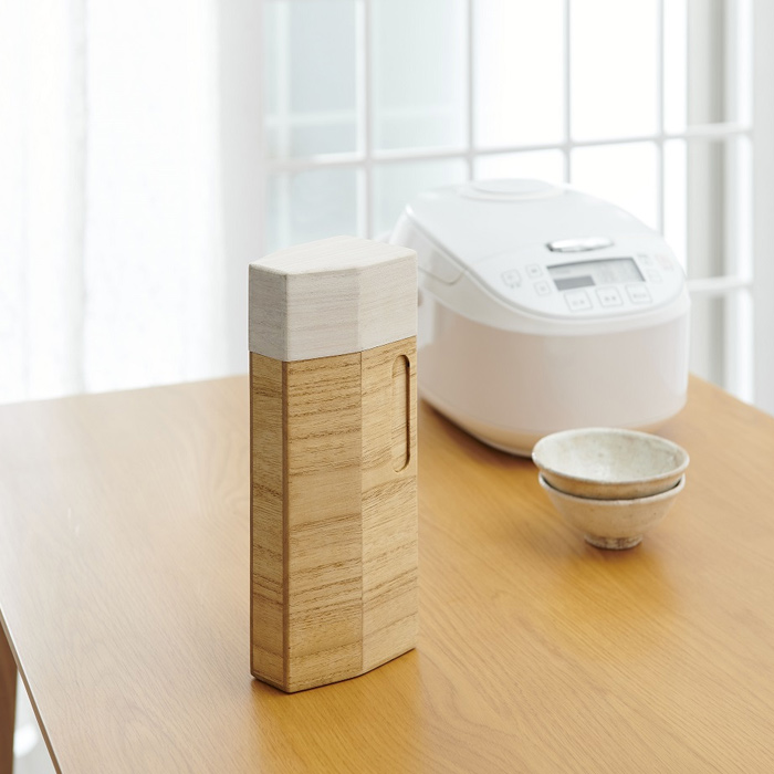 kirisai 冷蔵庫用 米びつ 1kg 桐製 桐の冷蔵こめ櫃 OSPO-1 オスマック 日本製