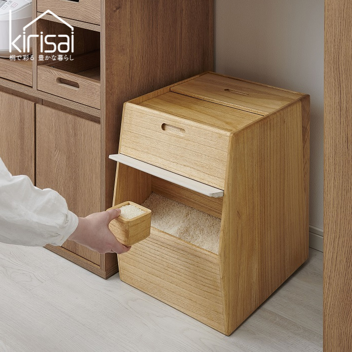 kirisai 米びつ 30kg 桐製 桐のこめ櫃 OSPO-30 オスマック 日本製