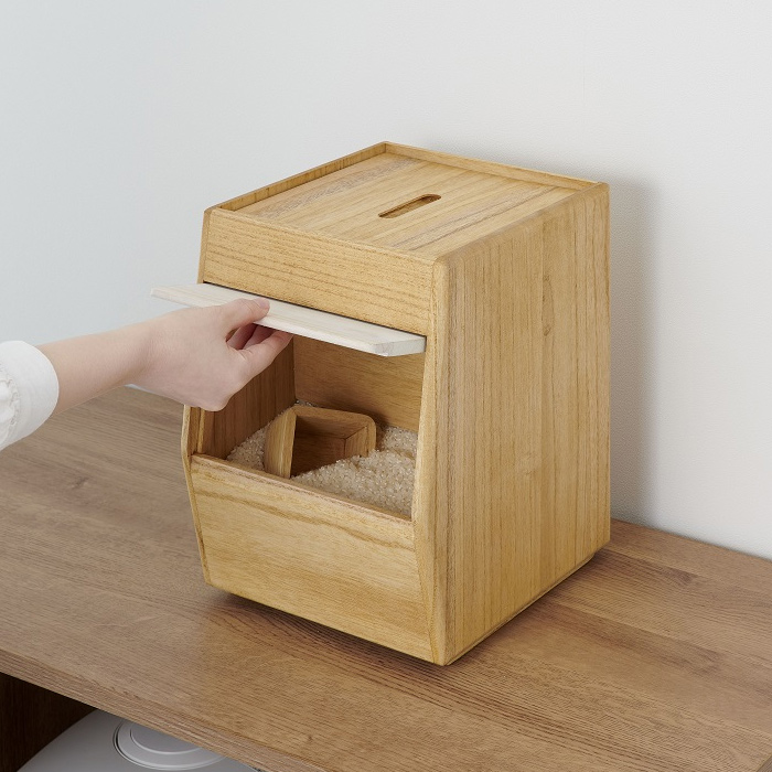 kirisai 米びつ 5kg 桐製 桐のこめ櫃 OSPO-5 オスマック 日本製