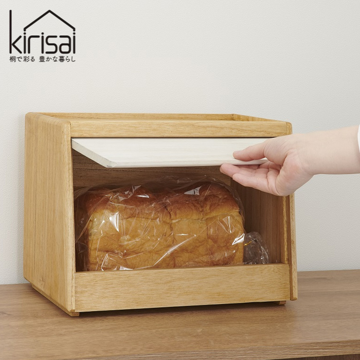 kirisai 食パンケース 桐製 桐のパン櫃 OSPP-2 オスマック 日本製