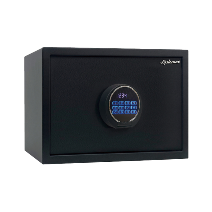 ディプロマット 金庫 デジタルテンキー式 セキュリティセーフ 非耐火 内容量25L 警報アラーム付 P33 マットブラック