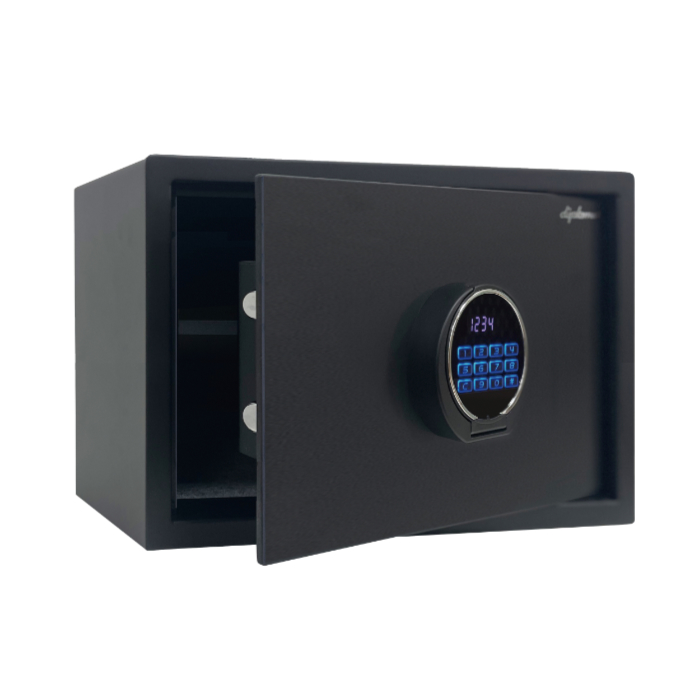 ディプロマット 金庫 デジタルテンキー式 セキュリティセーフ 非耐火 内容量25L 警報アラーム付 P33 マットブラック