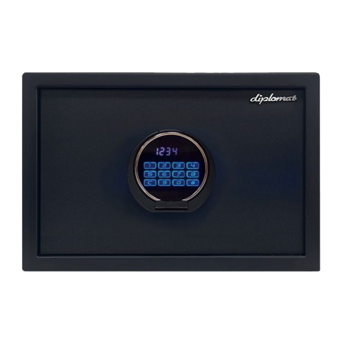 ディプロマット 金庫 デジタルテンキー式 セキュリティセーフ 非耐火 内容量25L 警報アラーム付 P33 マットブラック