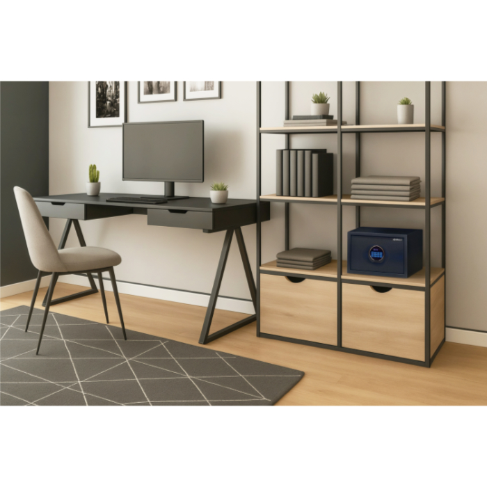 ディプロマット 金庫 デジタルテンキー式 セキュリティセーフ 非耐火 内容量25L 警報アラーム付 P33 マットブラック