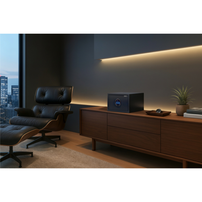 ディプロマット 金庫 デジタルテンキー式 セキュリティセーフ 非耐火 内容量25L 警報アラーム付 P33 マットブラック