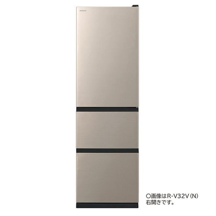 配送＆設置無料】日立 冷蔵庫 315L 左開き 3ドア Vタイプ R-V32VL-N 