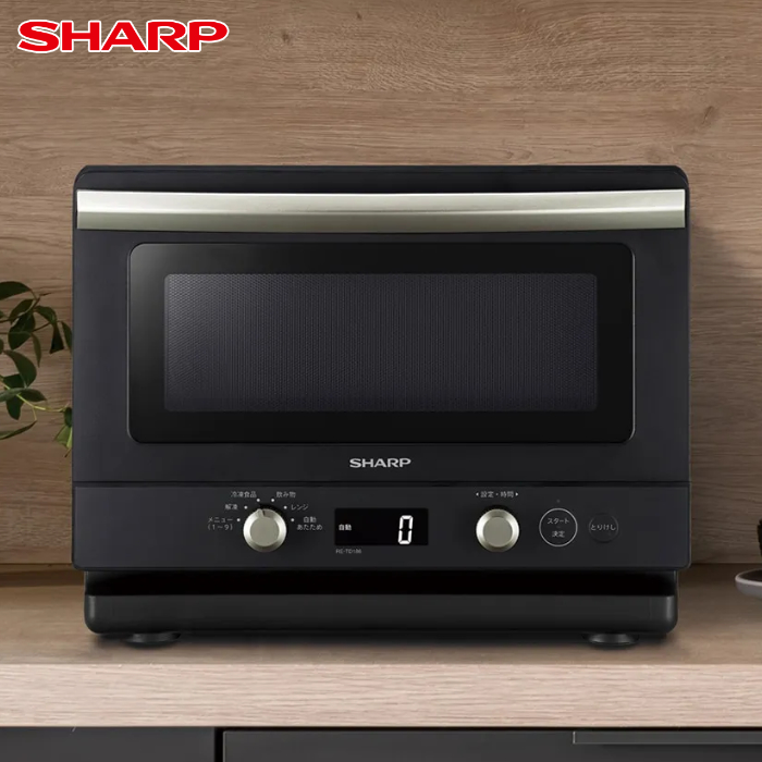 シャープ 電子レンジ 単機能レンジ 18L 庫内フラット RE-TD186-B ブラック