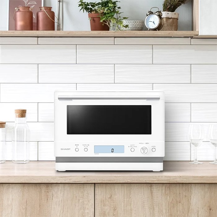 シャープ オーブンレンジ 23L 角皿スチームモデル PLAINLY RE-WF236-W ホワイト