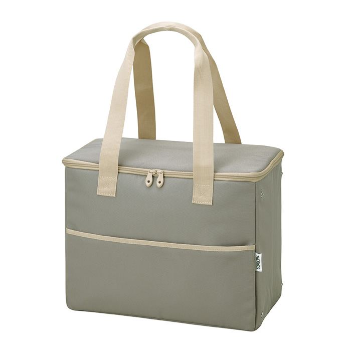 サーモス 保冷ショッピングバッグ 25L グレージュ RFI-025-GG ボックス型 お買い物バッグ 保冷バッグ