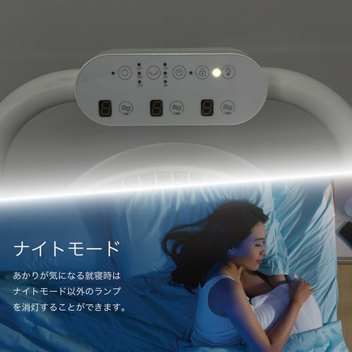 ROOMMATE 3連サーキュレーターファン RM-232H リモコン付き DCモーター ルームメイト ダイアモンドヘッド