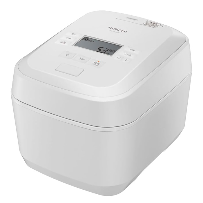 日立 5.5合炊き IHジャー炊飯器 圧力＆スチーム ふっくら御膳 RZ-V100JM-W フロストホワイト