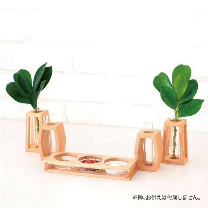 神棚の里 モダン神具セット Kacomi チェスナット 神棚 S-4993896303576 静岡木工