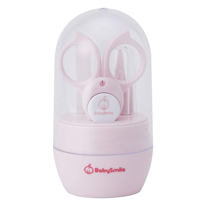 シースター ベビースマイル はじめてのお手入れセット 4点セット はさみ型つめきり+つめやすり+ピンセット+てこ型つめきり S-904