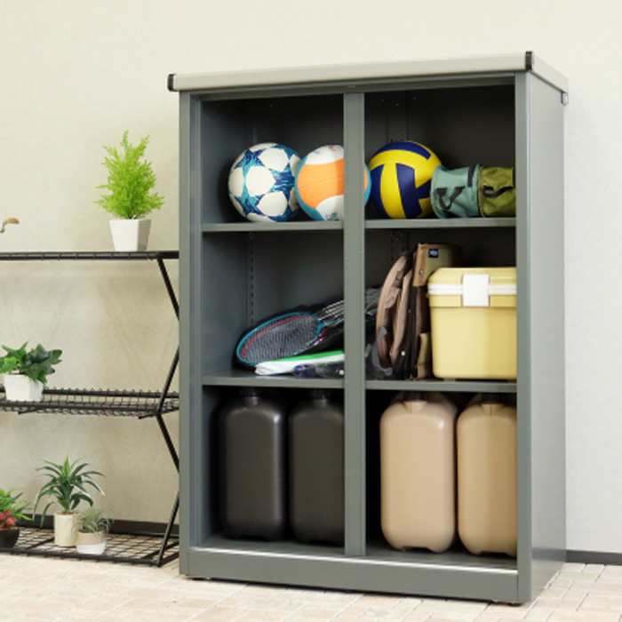 MOJYU 物置 Ave アーヴェ ラージ SED-006 ストレートグレー/パールグレー 鍵付き スライド扉 モジュ