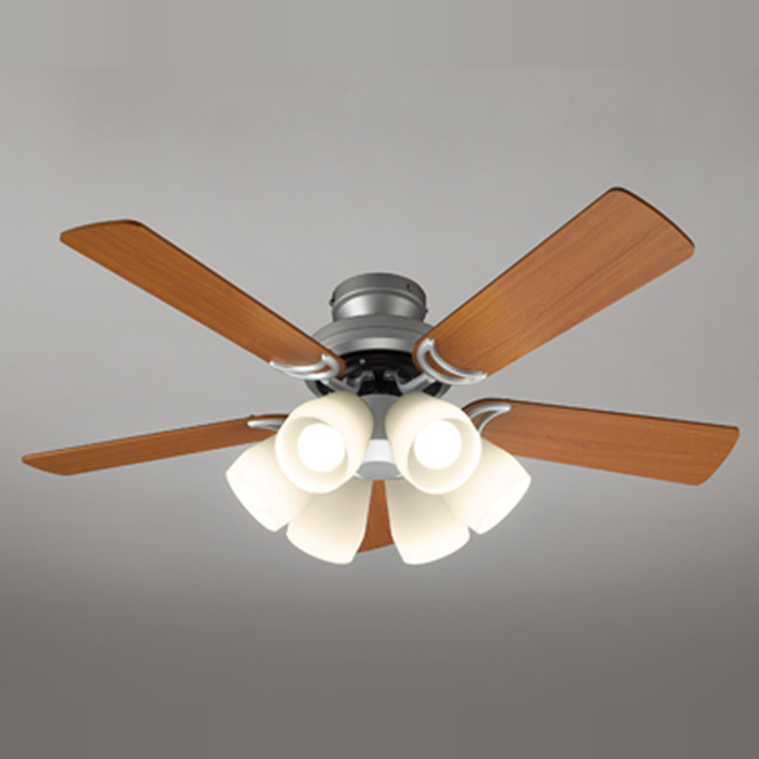 オーデリック LEDシーリングファン SH9071LDR 電球色 5枚羽根 高演色LED リモコン付 ~6畳 ODELIC