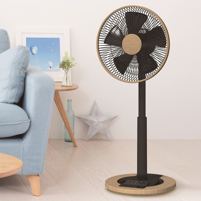 エスケイジャパンリビング扇 LUMBER DCモーター 5枚羽根 SKJ-K311DC-M 木目調 扇風機 リモコン付