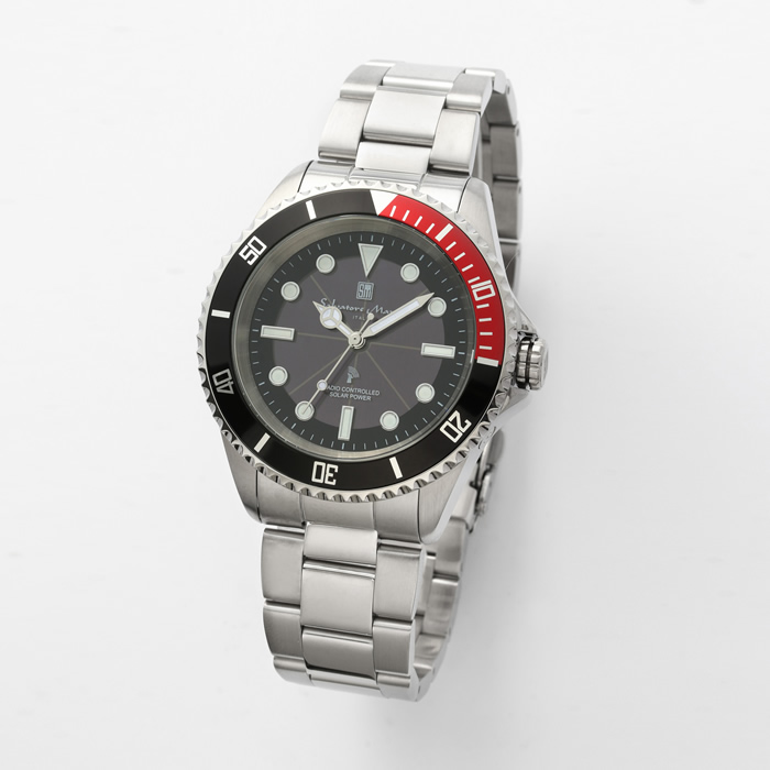 Salvatore Marra サルバトーレマーラ 腕時計 電波ソーラーウォッチ SM22110-SSBKRD