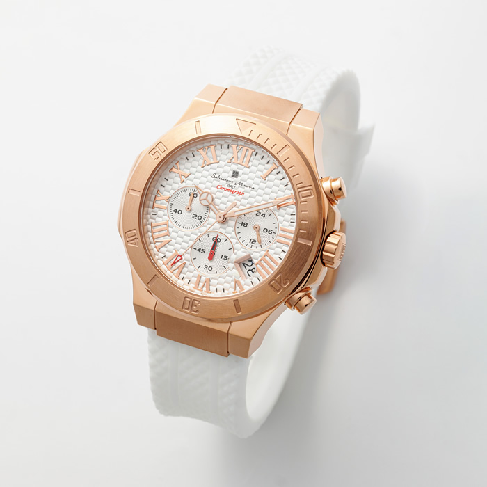 Salvatore Marra サルバトーレマーラ 腕時計 クロノグラフ SM23106-PGWH