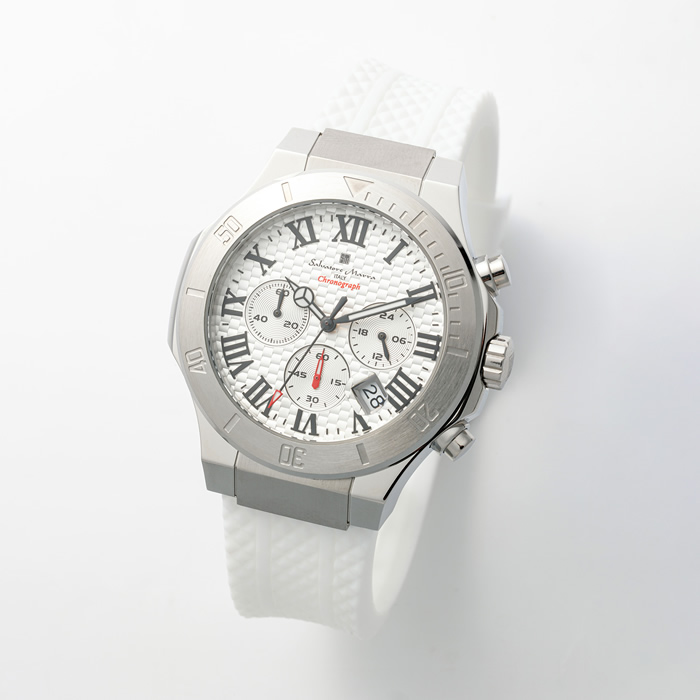 Salvatore Marra サルバトーレマーラ 腕時計 クロノグラフ SM23106-SSWHWH