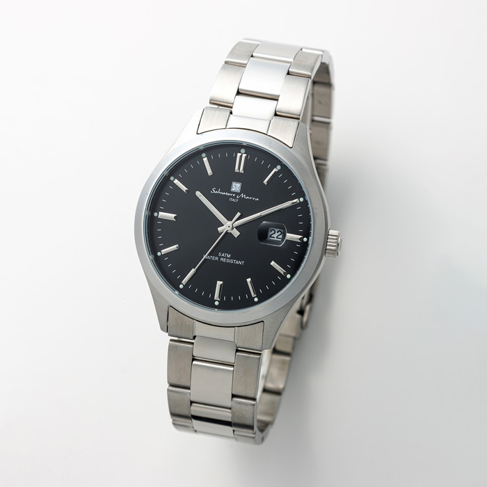 Salvatore Marra サルバトーレマーラ 腕時計 日付表示 SM24107-SSBK