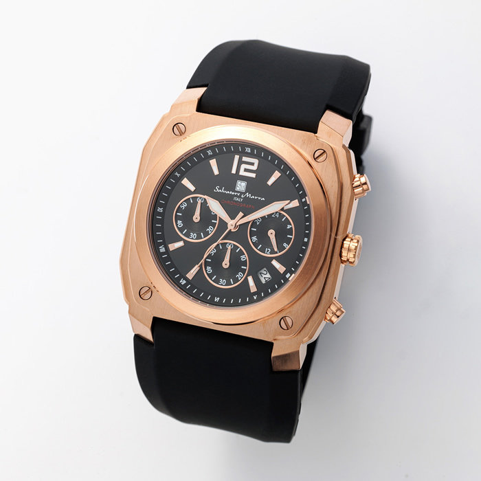 Salvatore Marra サルバトーレマーラ 腕時計 クロノグラフウォッチ SM24109-PGBK