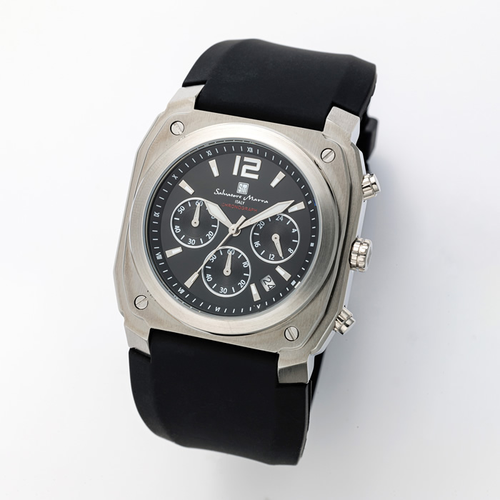 Salvatore Marra サルバトーレマーラ 腕時計 クロノグラフウォッチ SM24109-SSBK