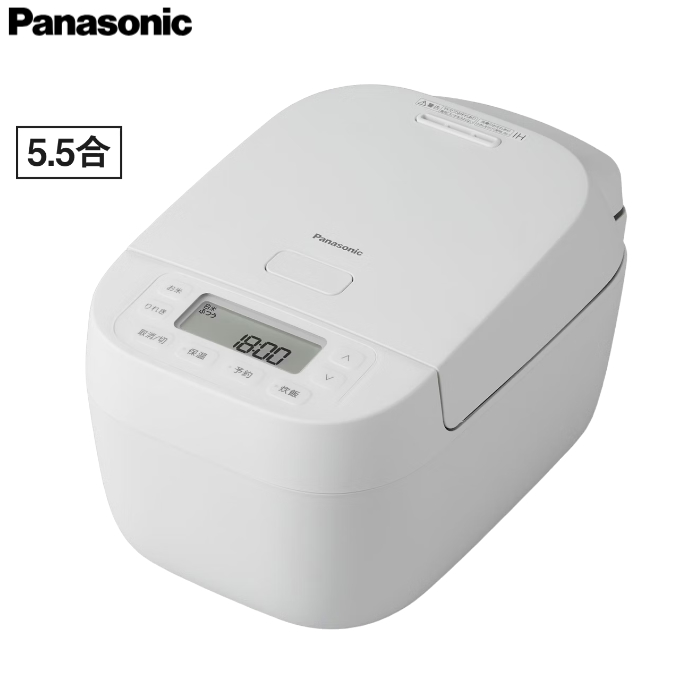 パナソニック 5.5合炊き 炊飯器 IHジャー炊飯器 SR-N210E-W ホワイト