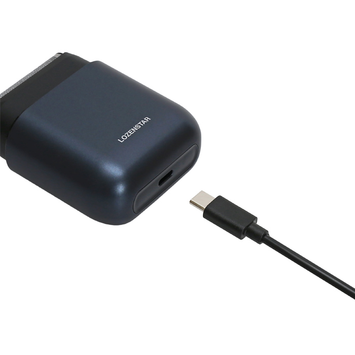 ロゼンスター メンズシェーバー モバイルシェーバー 3枚刃 SRM-297 ネイビー/メタリック