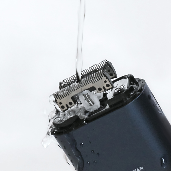 ロゼンスター メンズシェーバー モバイルシェーバー 3枚刃 SRM-297 ネイビー/メタリック