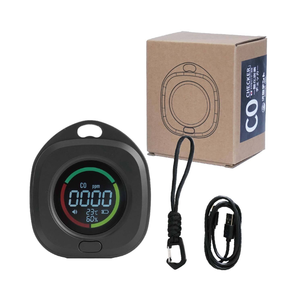 沢田テント 日本製 センサー搭載 一酸化炭素チェッカー SW-COJ1-BK ブラック