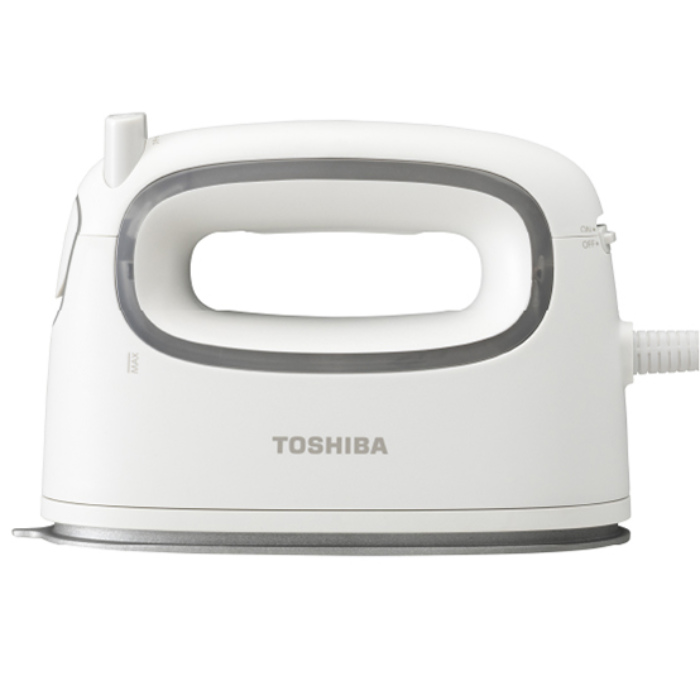 東芝 コード付き衣類スチーマー ラクー La・Coo-S TAS-MV8-W シルキーホワイト