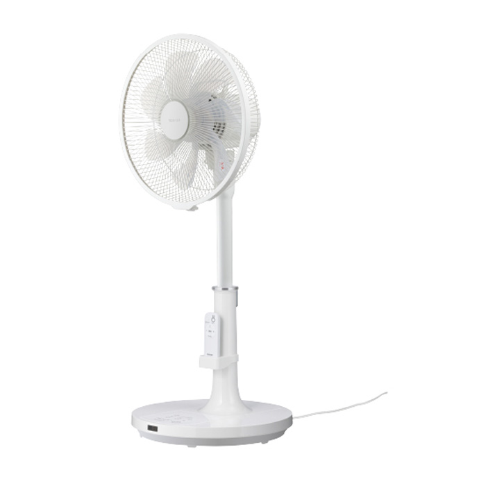 東芝 ACリビング扇風機 TF-30AL28-W ホワイト ACモーター リモコン付き 7枚羽根 風量3段階