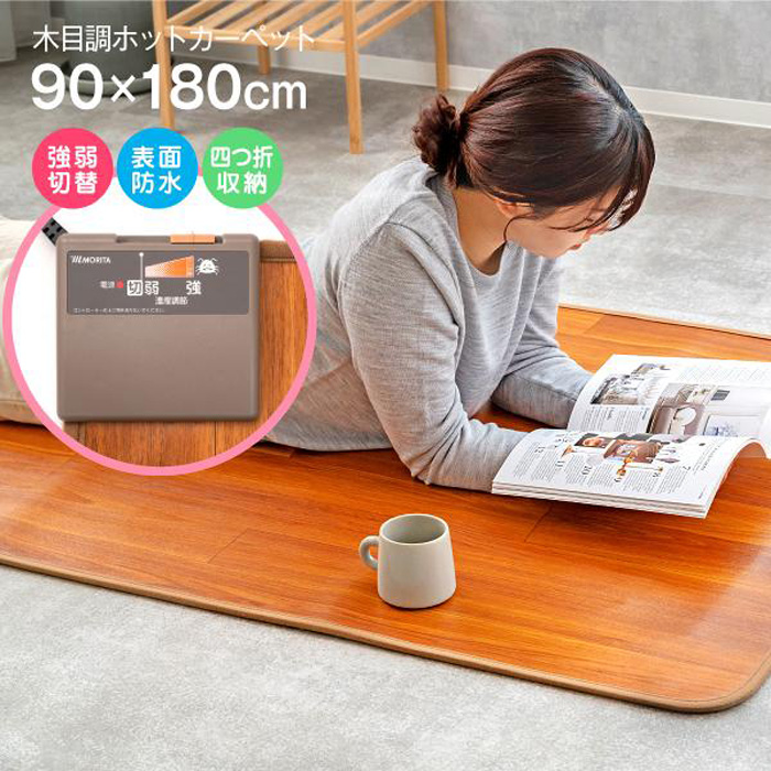 MORITA フローリング調ホットカーペット 1畳相当 TMM-9018P