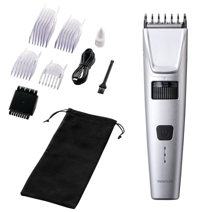 テスコム ヘアカッター TT590B-S シルバー 充電式 交流式 バリカン TESCOM