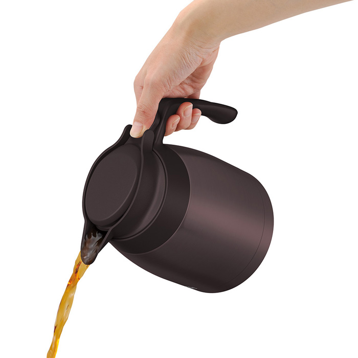 サーモス ステンレスポット 1000ml ブラウン TTG-1000-BW