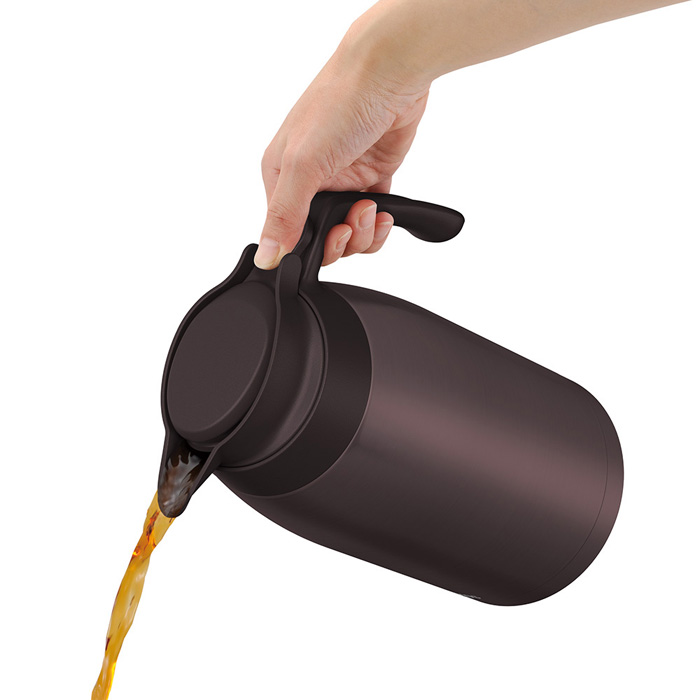 サーモス ステンレスポット 2000ml ブラウン TTG-2000-BW