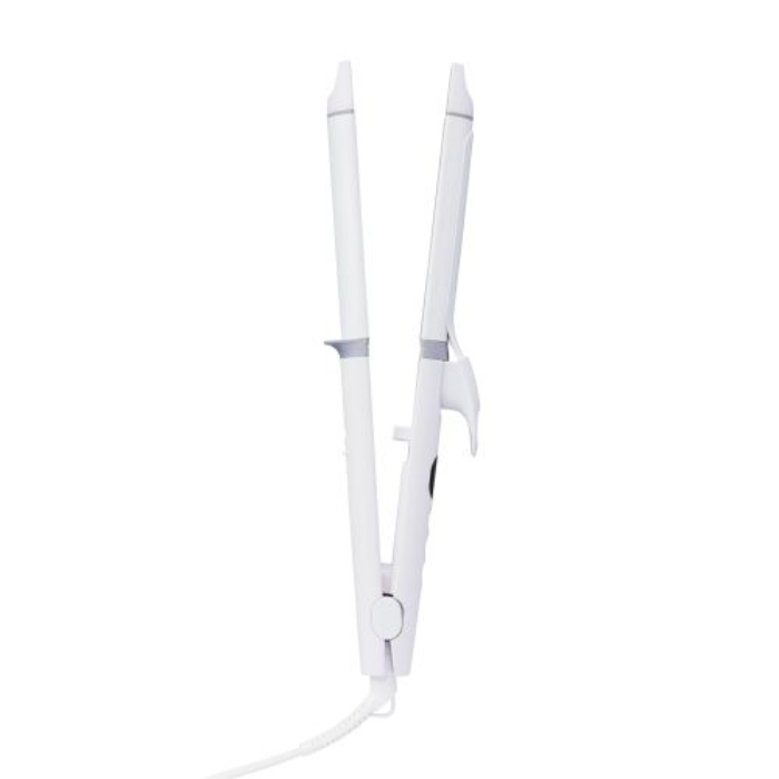 テスコム ヘアアイロン 2WAY ストレート カール 32mm径 5段階温度調節 最高温度200℃ ナノセラミック TW363A-W ホワイト