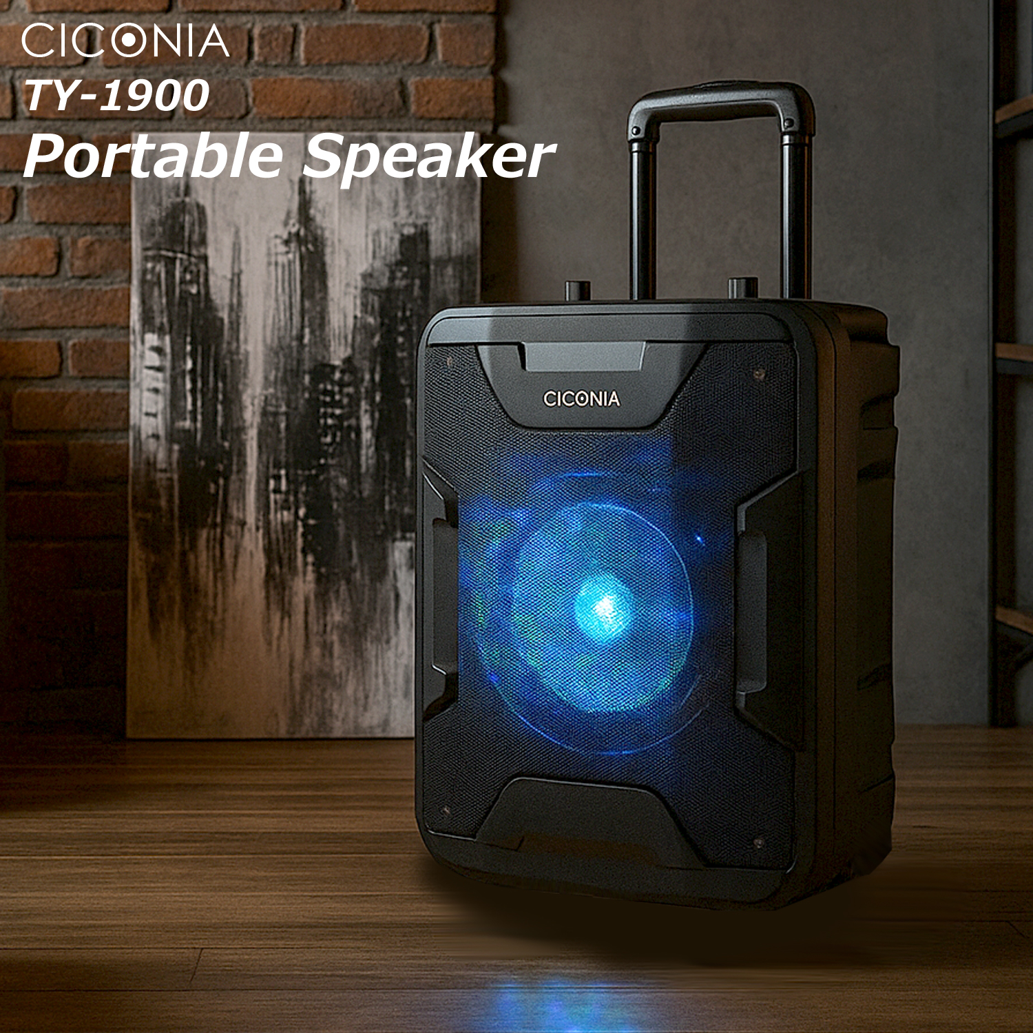 CICONIA チコニア ポータブルスピーカー ワイヤレスマイク2本付き TY