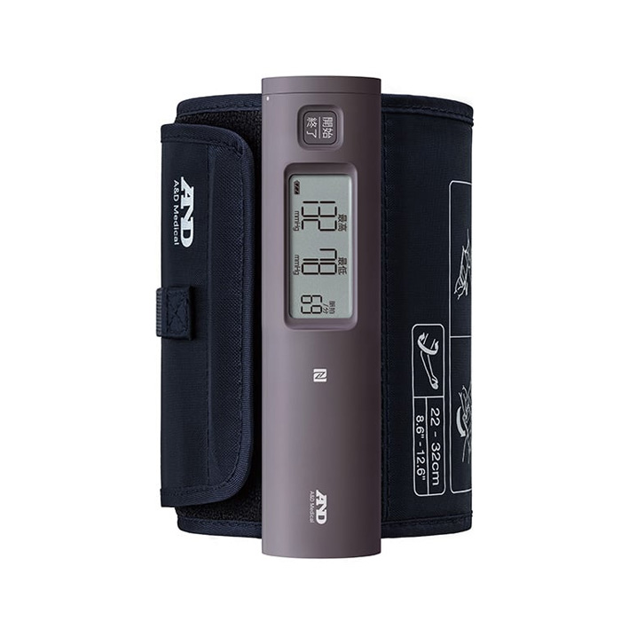 エー・アンド・デイ A&D NFC内蔵 上腕式ホースレス血圧計 UA-1100NFC-PL パープル