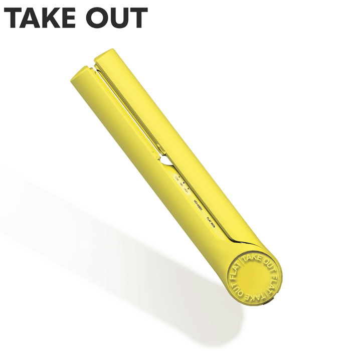 TAKE OUT ヘアアイロン ストレート Take out 4.5 Flat フラット 充電式コードレス UCI-A3221 イエロー