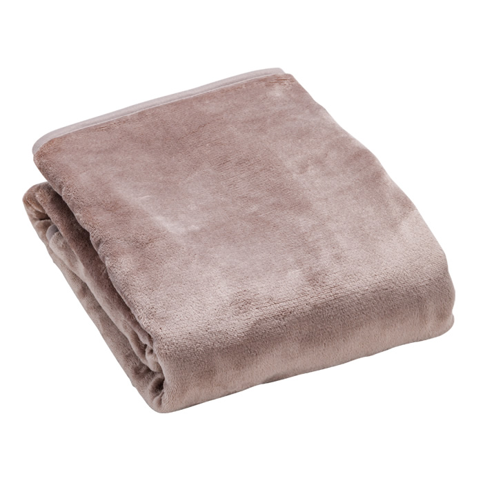 広電 電気毛布 しきタイプ フランネル VWD401H-MM モカ 無地 電気敷毛布 約130×80cm