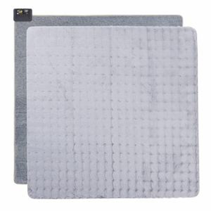 広電 ホットカーペット 約2畳 洗えるファー素材カバー VWU201H-HMF グレー 無地 電気カーペット カバーセット