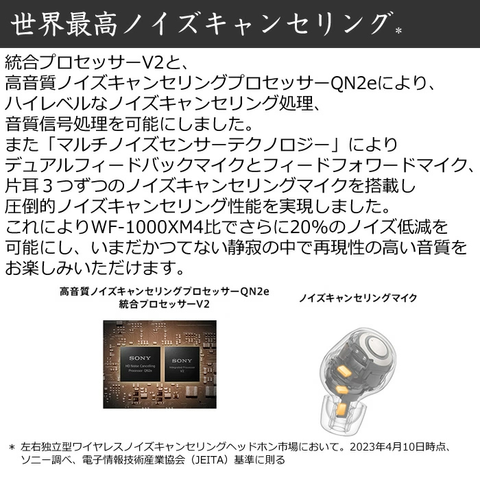 ソニー 完全ワイヤレスイヤホン ワイヤレスノイズキャンセリングステレオヘッドセット WF-1000XM5-P スモーキーピンク