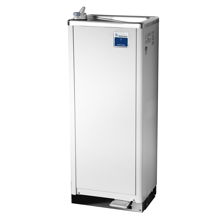 西山工業 冷水機 ウォータークーラー 水道直結式 床置き スタンダードタイプ WMS-51P3 ホワイト系