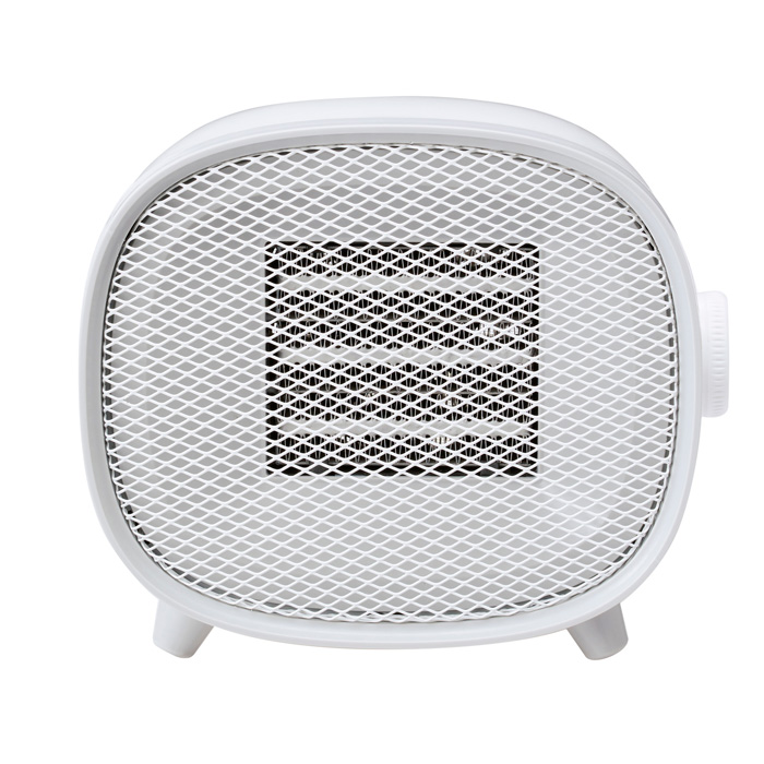 ユアサプライムス コンパクトセラミックヒーター YGT-S640F-W ホワイト 電気ファンヒーター