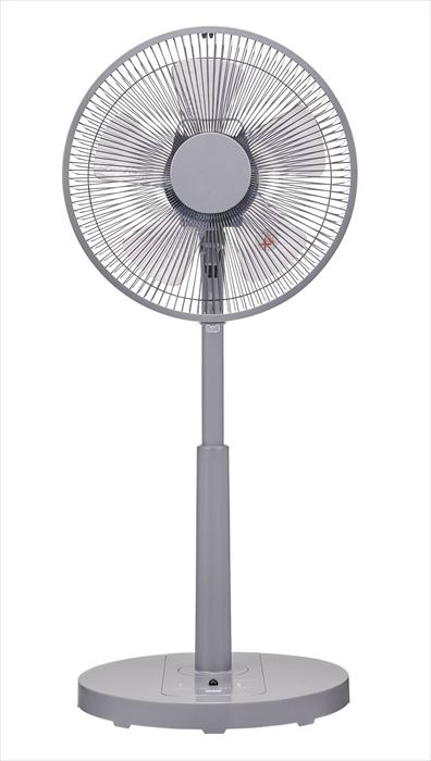 ユアサプライムス YUASA DC 扇風機 DCリモコンリビング扇風機 リモコン付き DCモーター タイマー付き 首振り 風量調節可能 YK-D3403GFR-H グレー